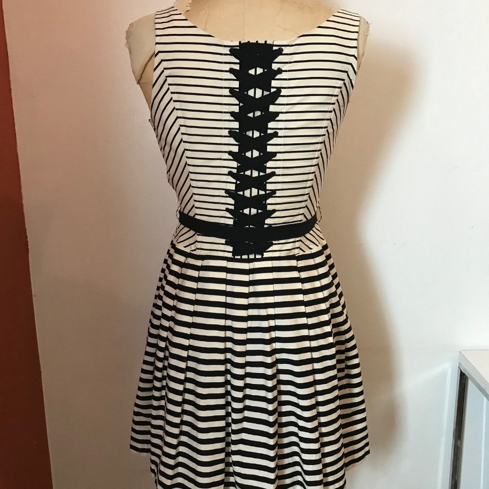 Corey Lynn Calter Striped Corset Dress